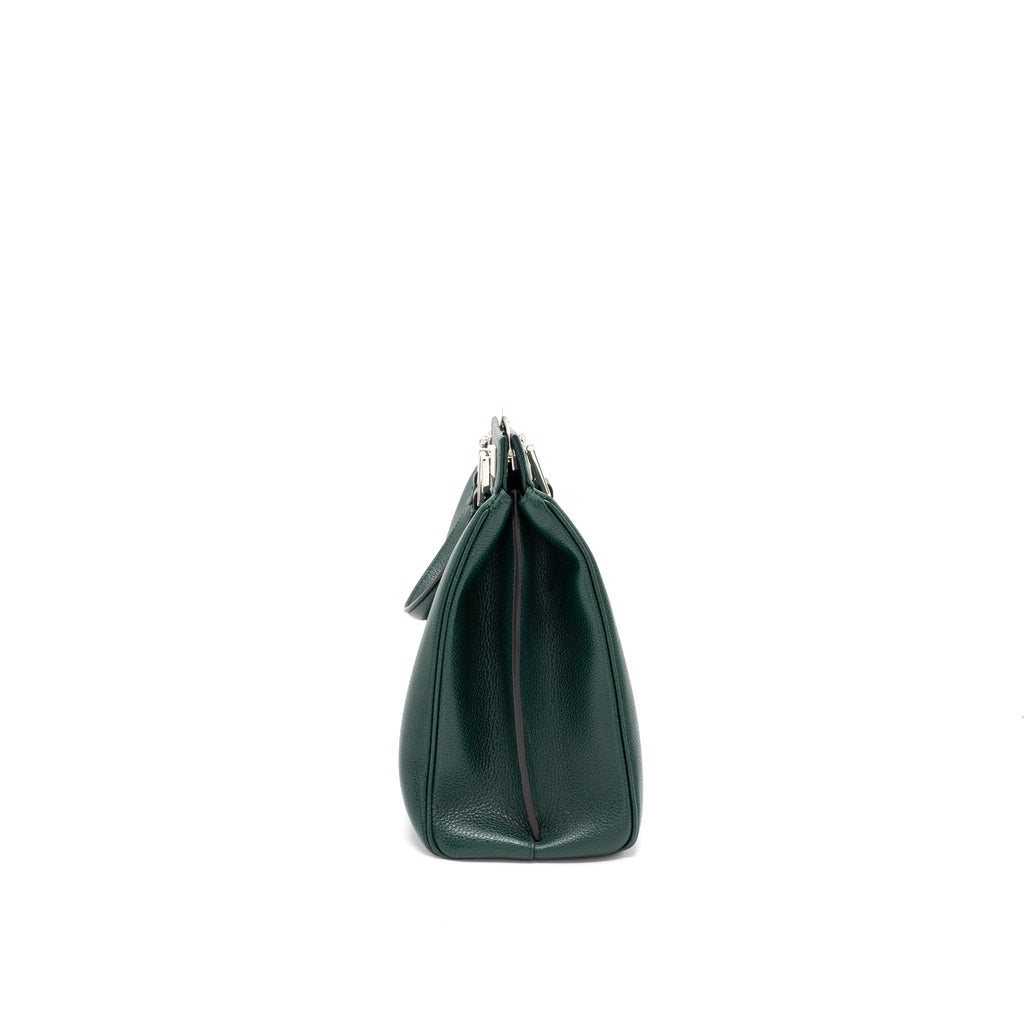GUCCI TOP HANDLE ZUMI BAG CALFSKIN GREEN MULTICOLOUR HARDWARE