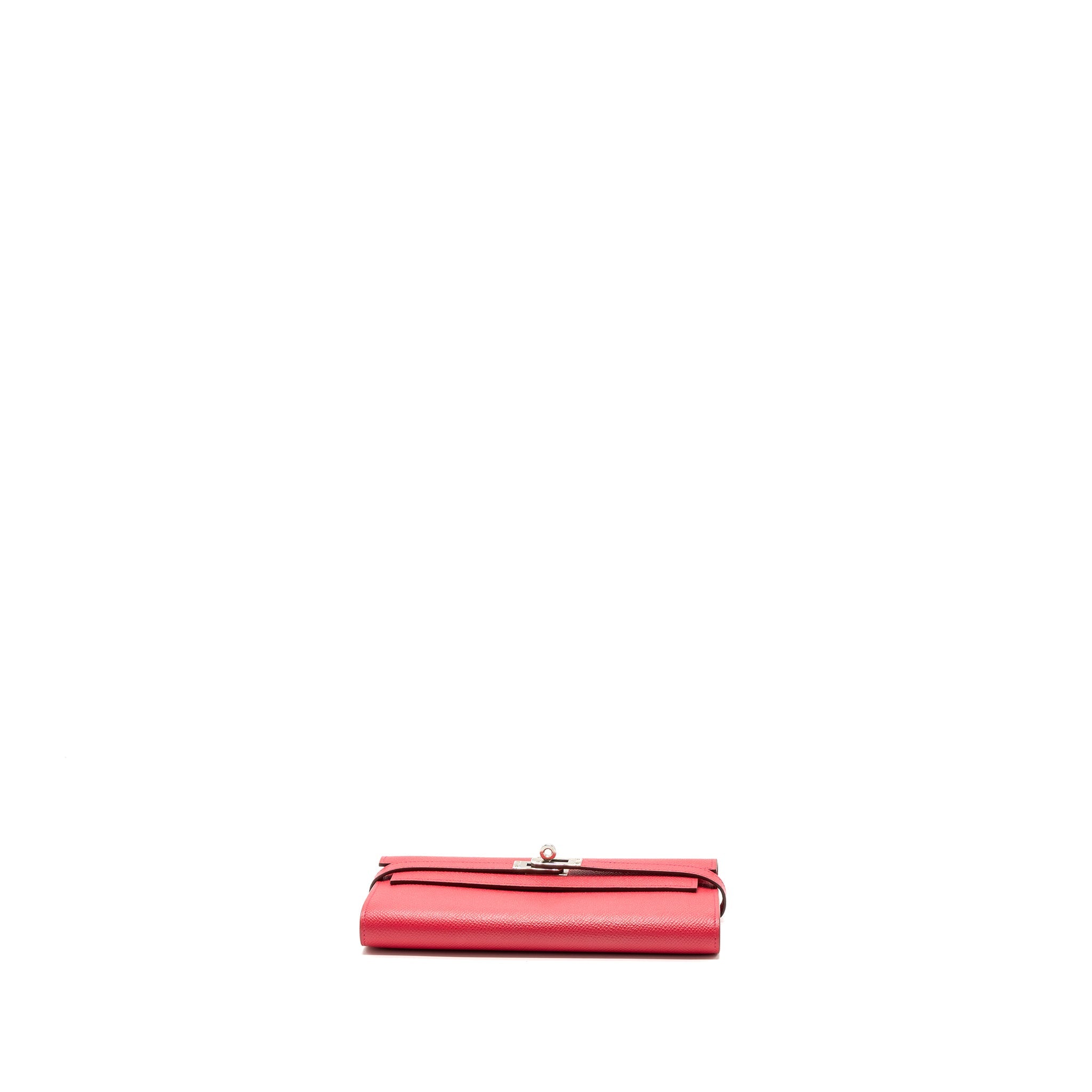 HERMES KELLY LONG WALLET EPSOM ROSE EXTREME SHW