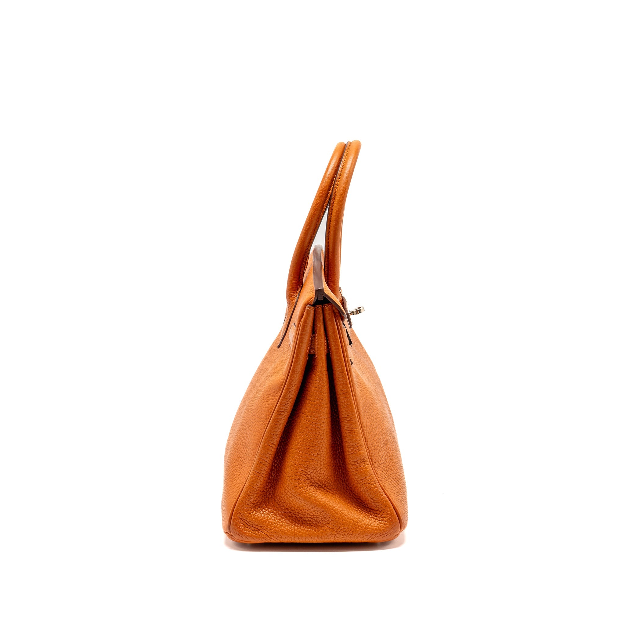 HERMES BIRKIN 30 CLEMENCE ORANGE SHW