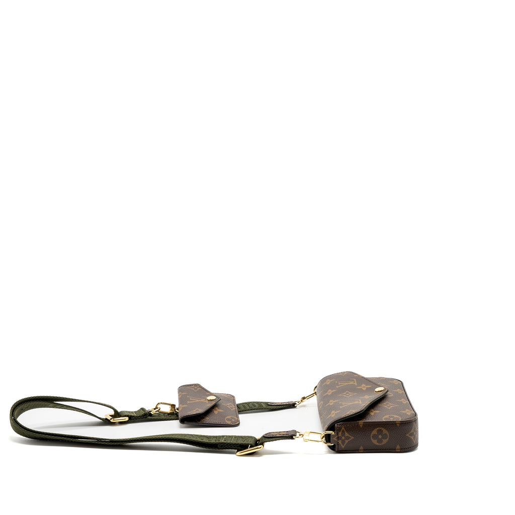 LOUIS VUITTON FELICIE STRAP & GO MONOGRAM CANVAS GHW (NEW VERSION)