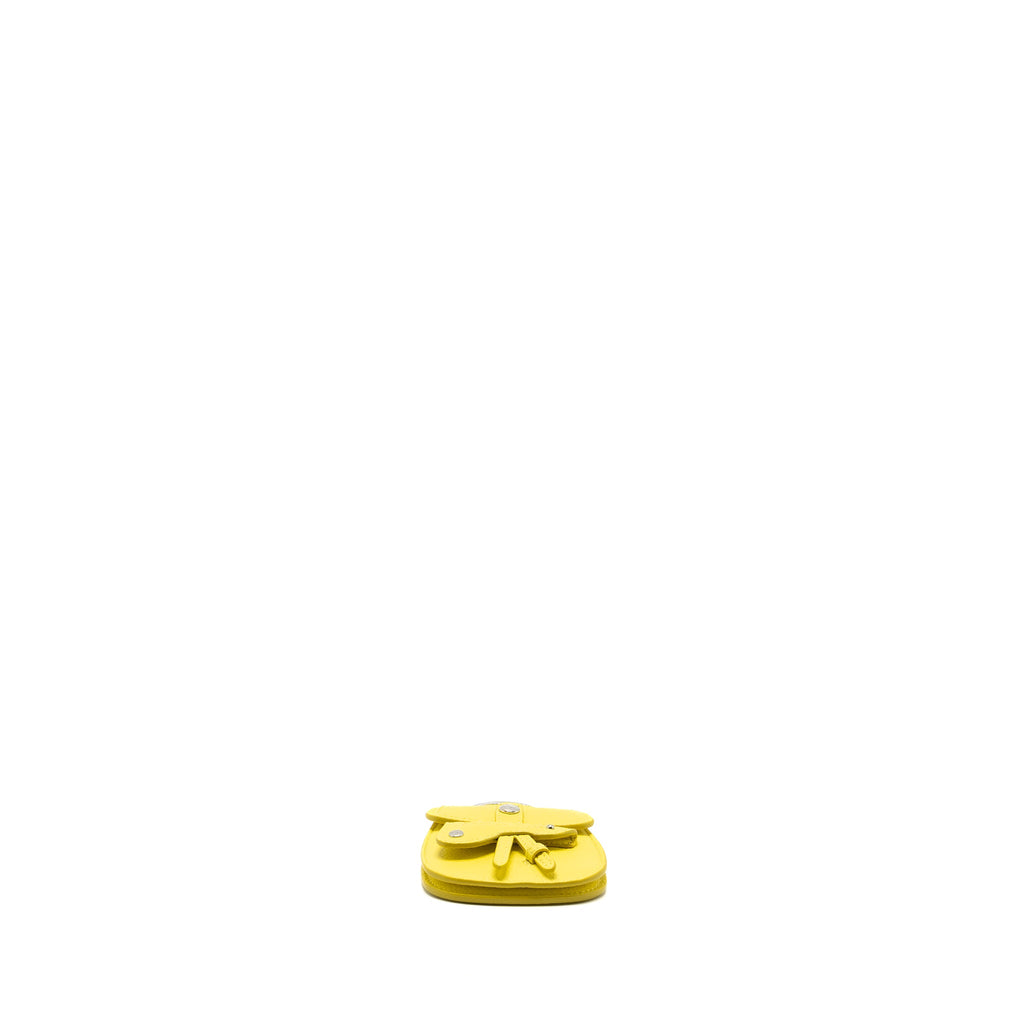 DIOR SADDLE COIN POUCH/BAG CHARM YELLOW SHW