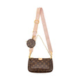 LOUIS VUITTON MULTI POCHETTE MONOGRAM CANVAS ROSE CLAIR GHW