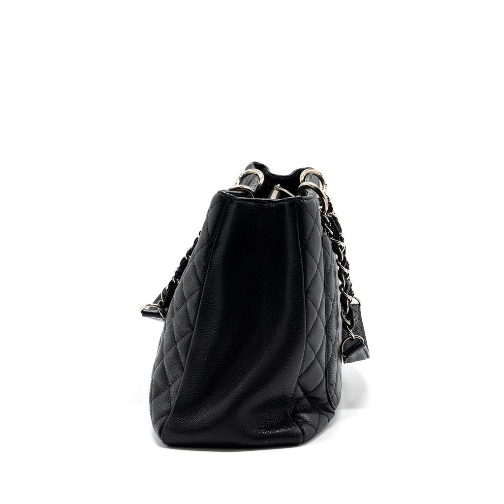 CHANEL GRAND SHOPPING TOTE XL CAVIAR BLACK SHW