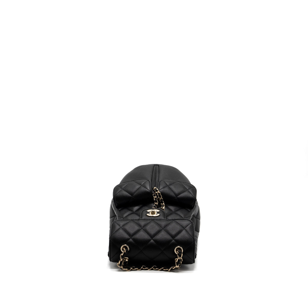 CHANEL 22S MINI BACKPACK CAVIAR BLACK LGHW(MICROCHIP)