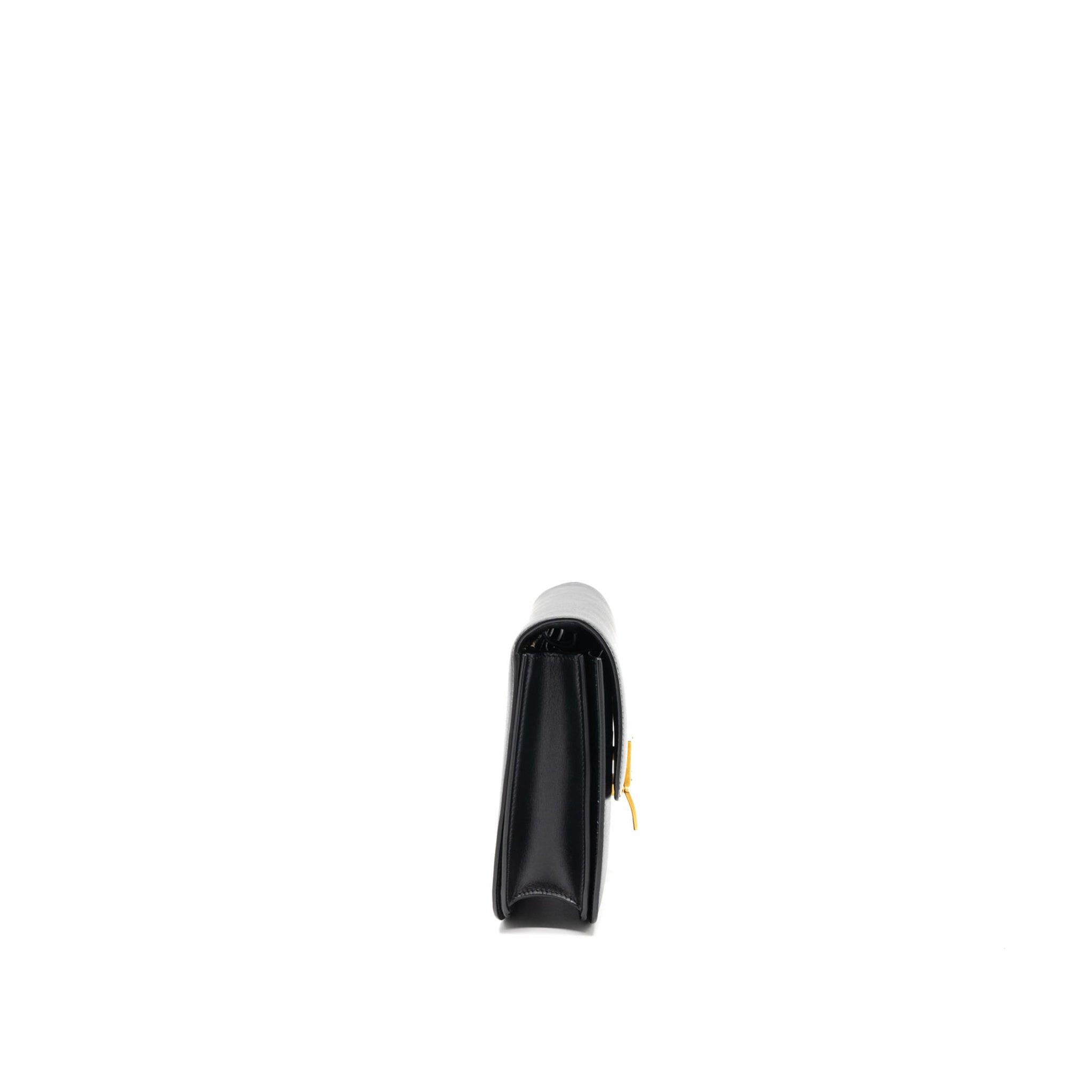 CELINE MEDIUM CLASSIC BOX CALFSKIN BLACK BRUSHED GHW