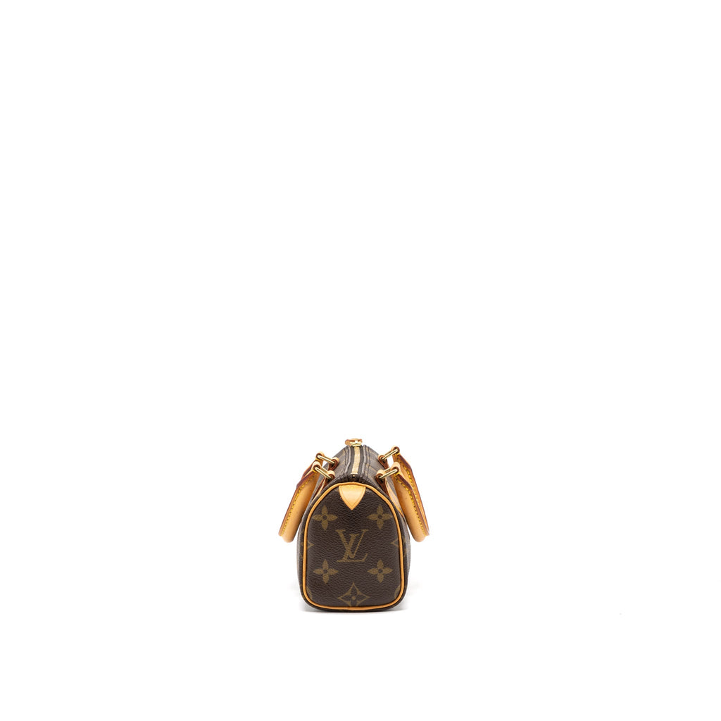 LOUIS VUITTON VINTAGE NANO SPEEDY MONOGRAM CANVAS GHW