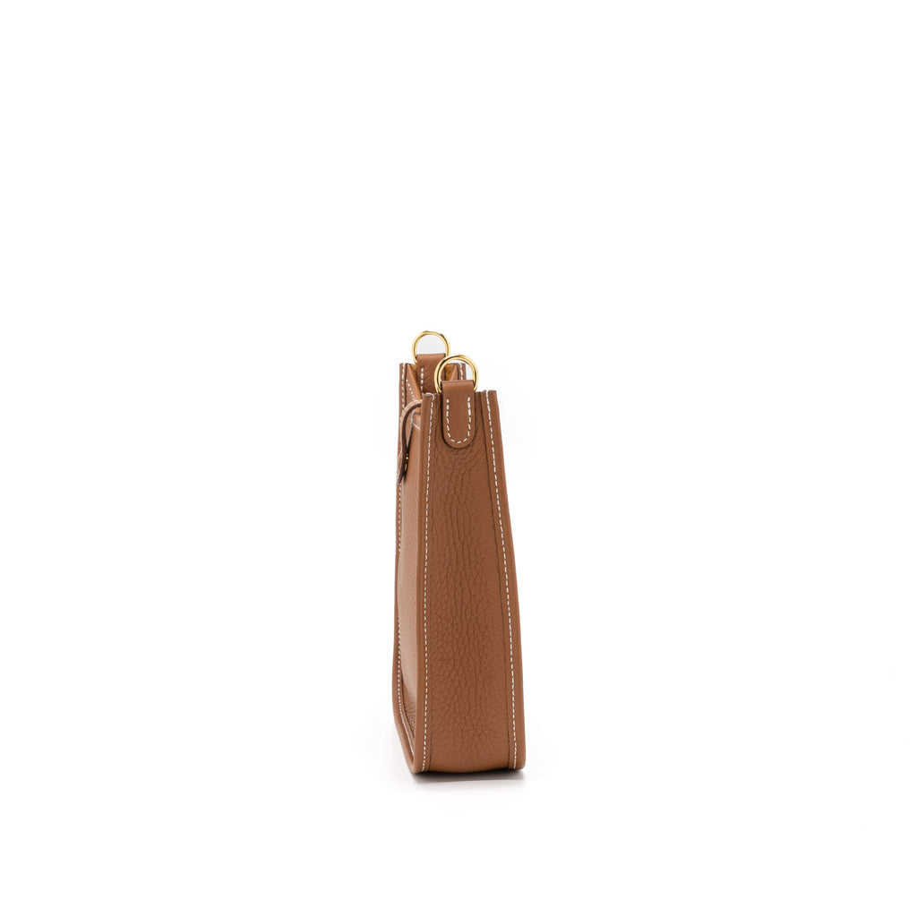 HERMES MINI EVELYN CLEMENCE GOLD GHW