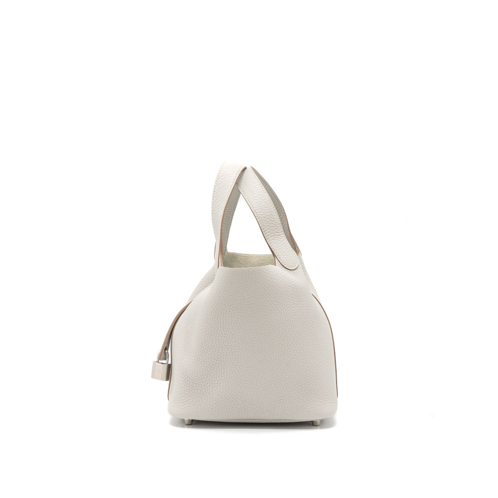 HERMES PICOTIN 18 LOCK BAG CLEMENCE GRIS PERLE SHW