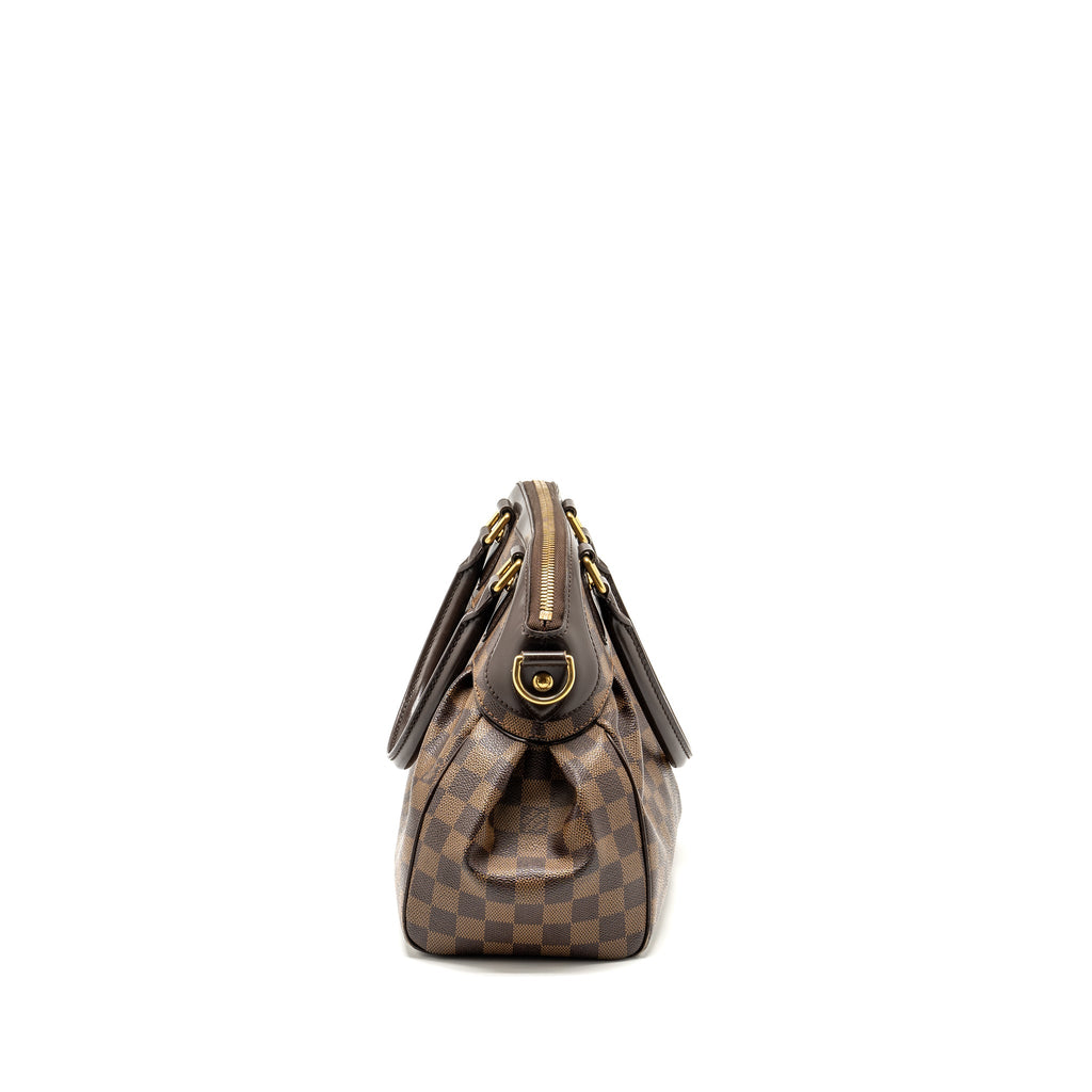 LOUIS VUITTON TREVI TOTE BAG DAMIER EBENE CANVAS GHW