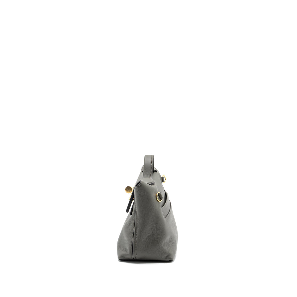 HERMES MINI 24/24 2424 - 21 BAG EVERCOLOR/SWIFT GRIS MEYER GHW