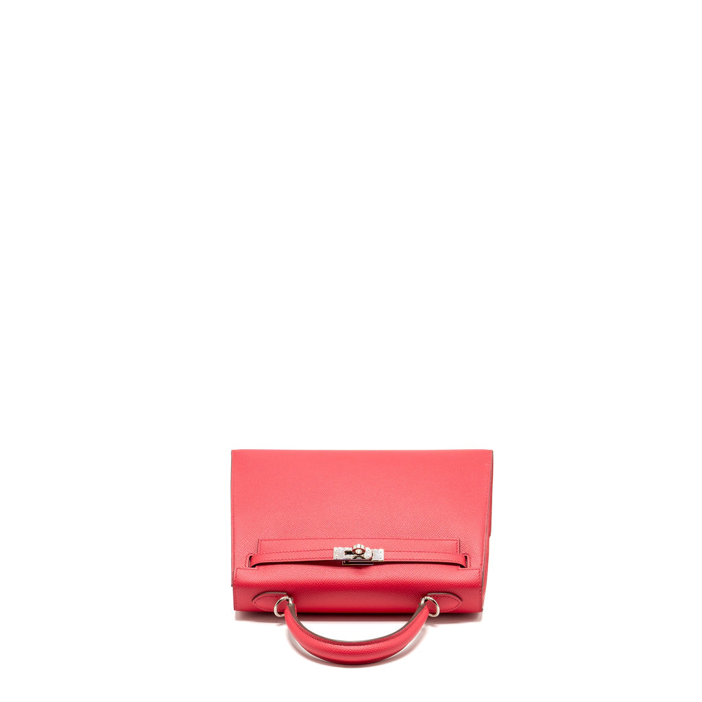 HERMES KELLY 25 SELLIER EPSOM ROSE EXTREME SHW