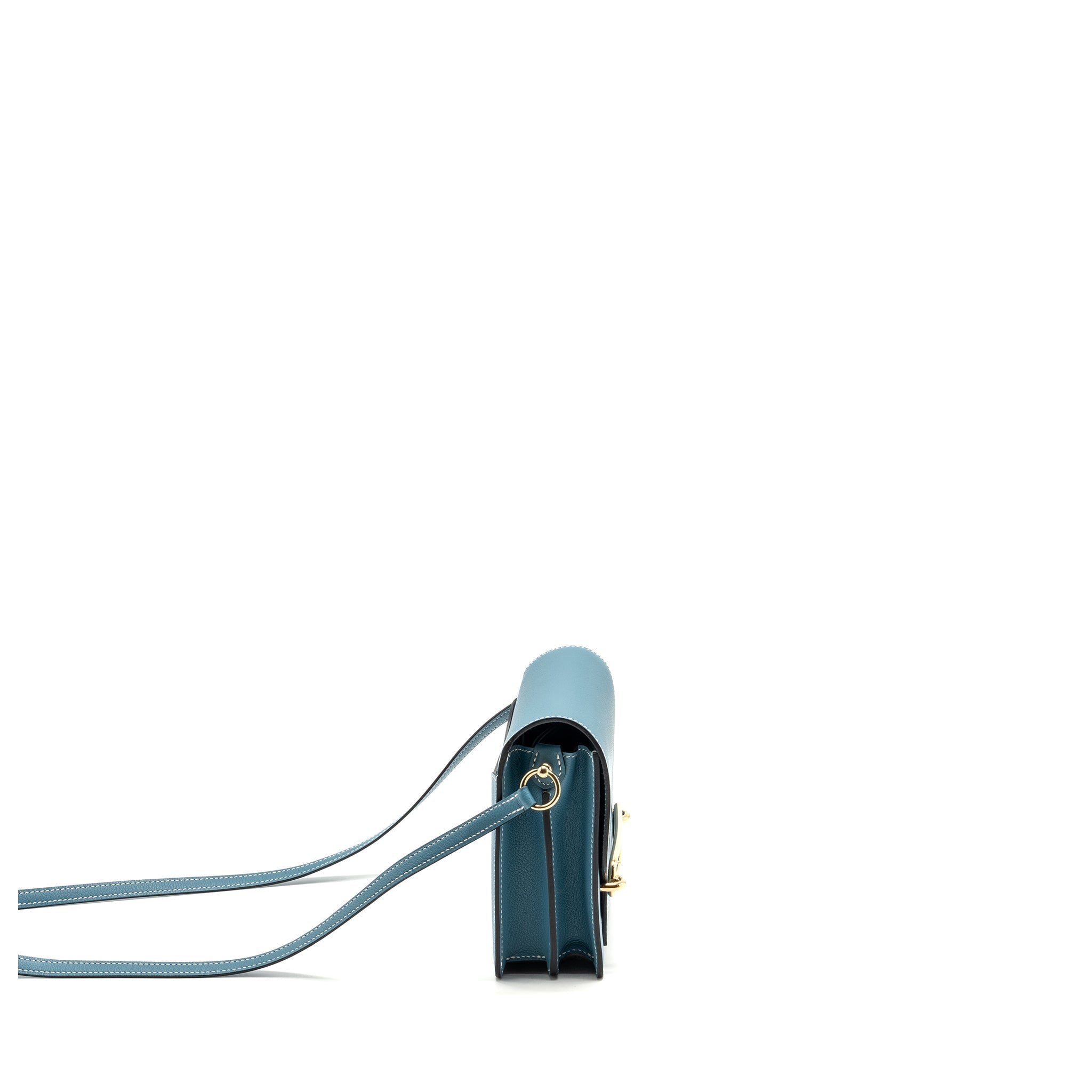 HERMES MINI ROULIS EVERCOLOR NEW BLEU JEAN LGHW