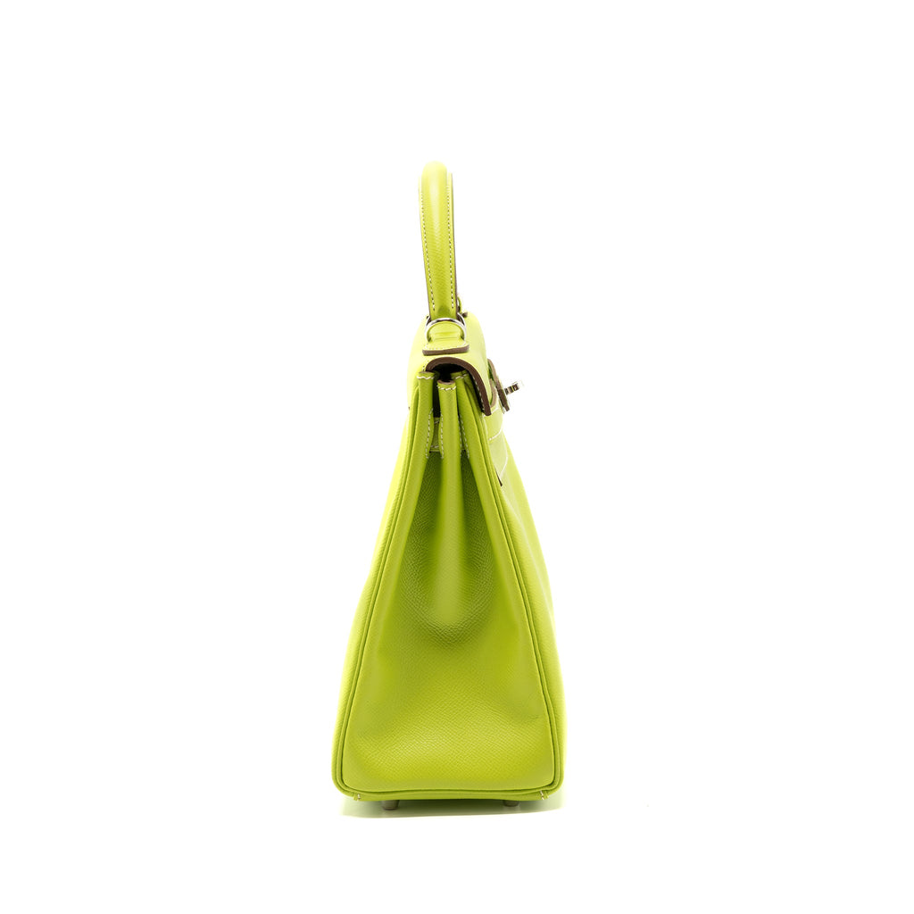 HERMES KELLY 32 EPSOM KIWI/OLIVE GREEN SHW