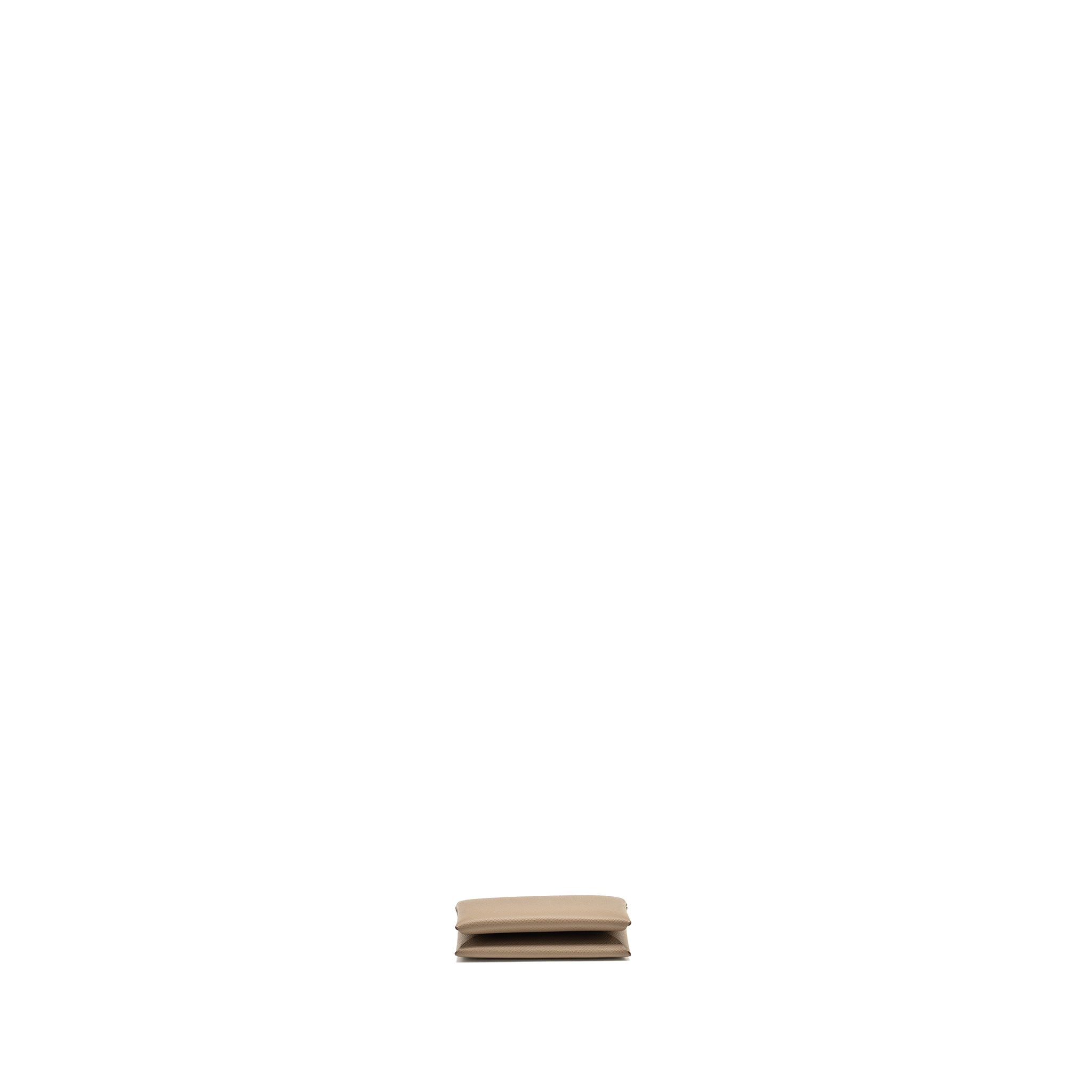 HERMES CALVI CARD HOLDER EPSOM ALEZAN SHW
