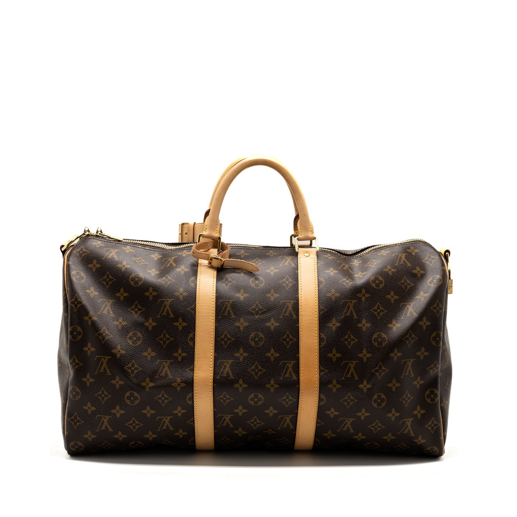 LOUIS VUITTON KEEPALL BANDOULIRE 50 MONOGRAM CANVAS GHW