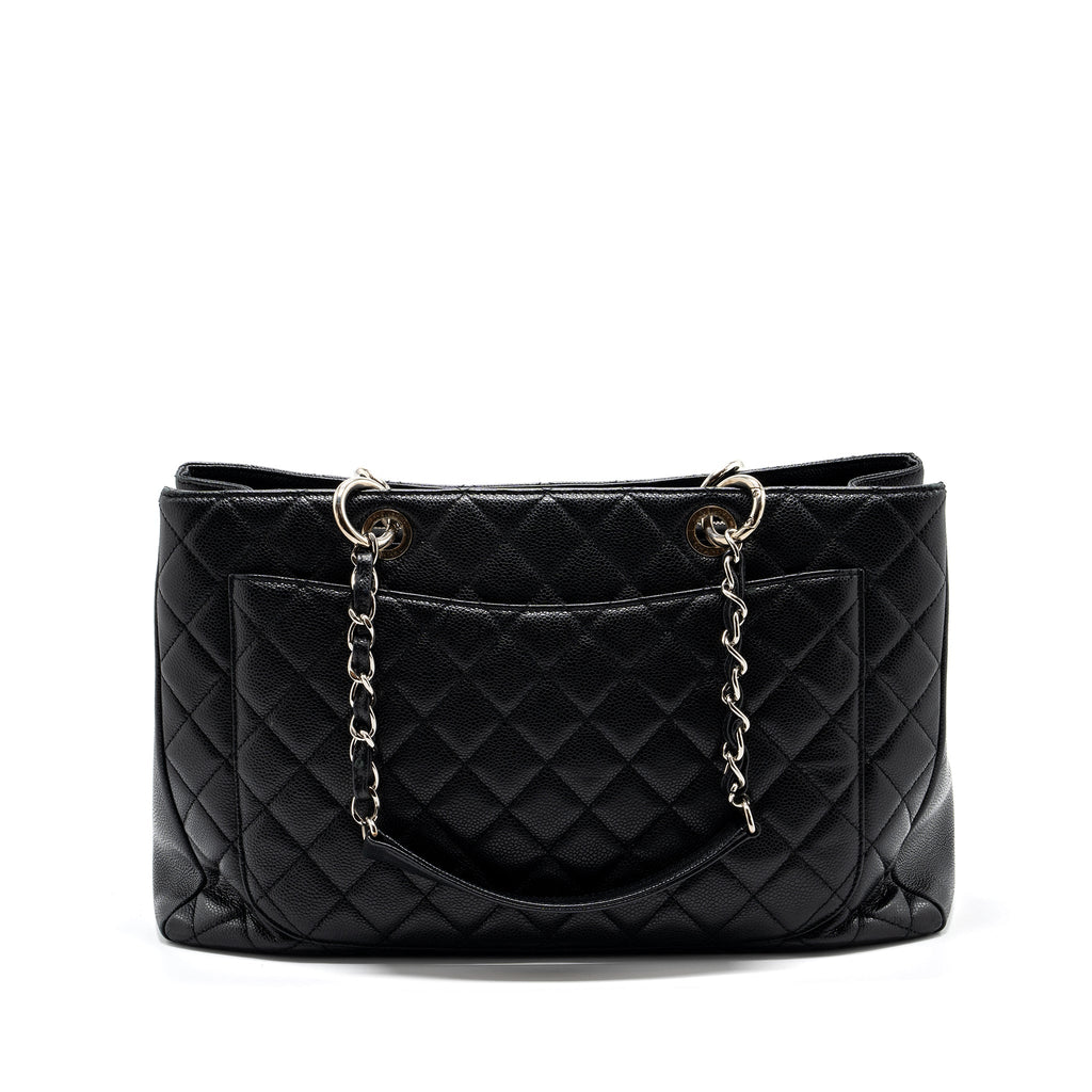 CHANEL GRAND SHOPPING TOTE XL CAVIAR BLACK SHW