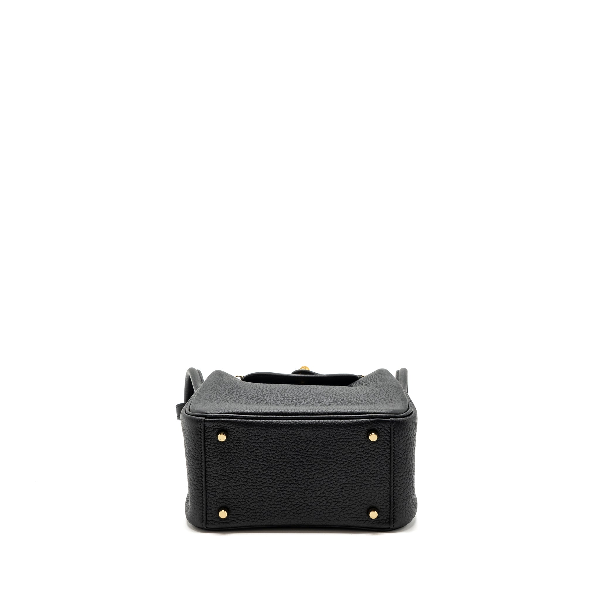 HERMES MINI LINDY CLEMENCE BLACK GHW