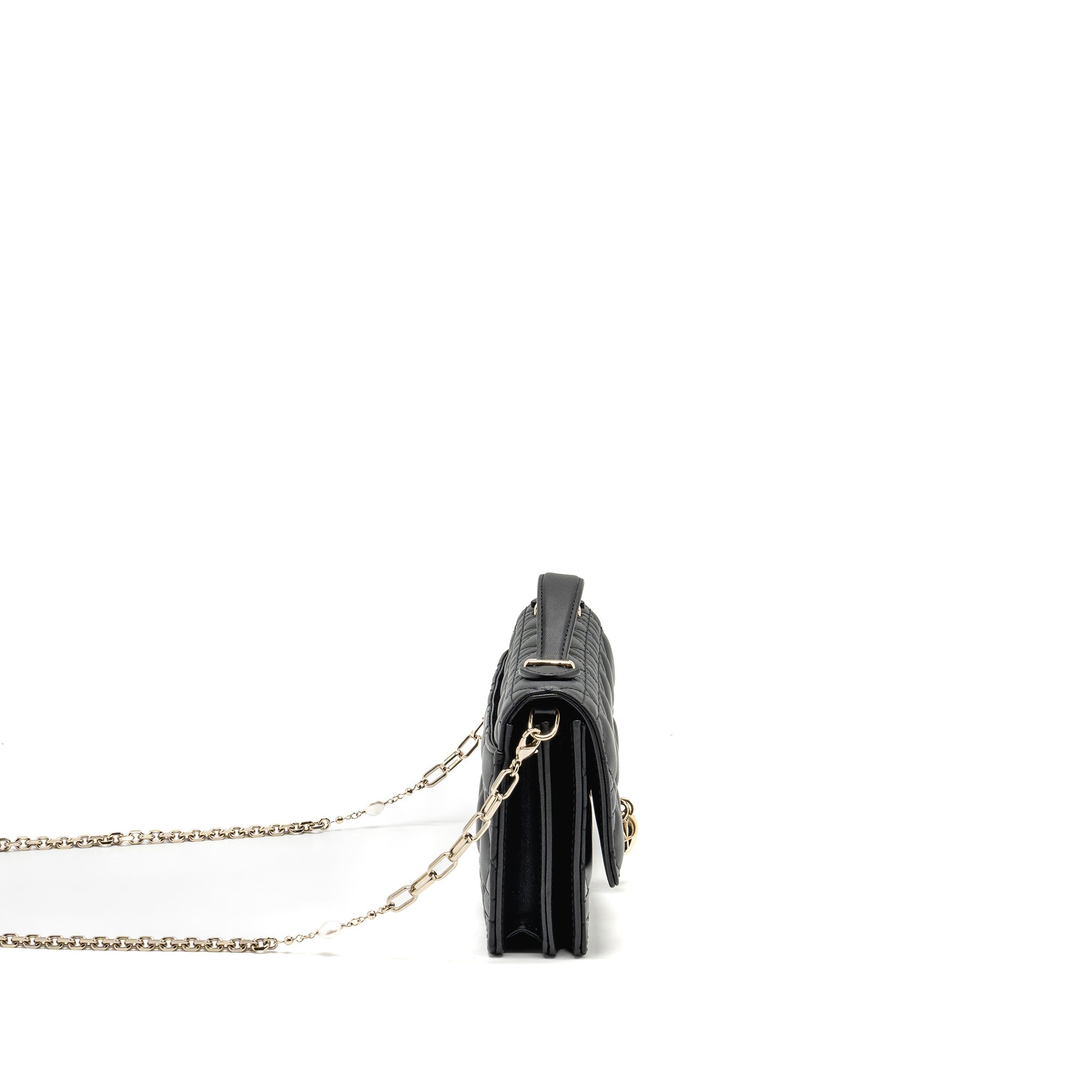 DIOR MY DIOR MINI BAG CANNAGE LAMBSKIN BLACK LGHW