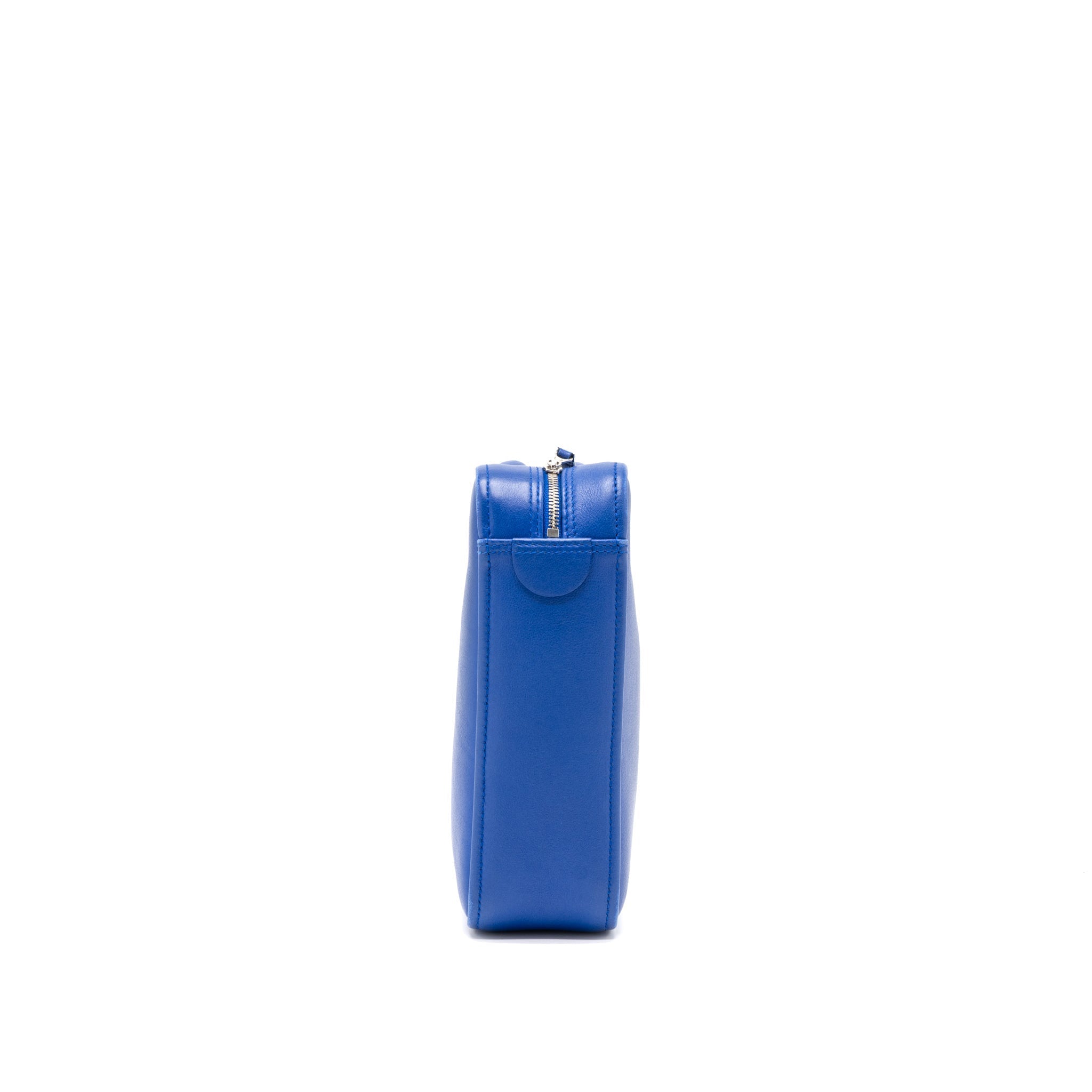 BALENCIAGA TRIANGLE DUFFLE BAG CALFSKIN BLUE SHW