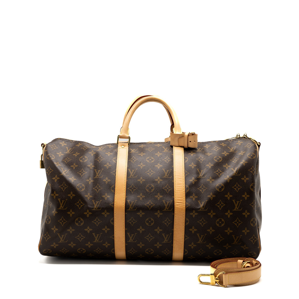 LOUIS VUITTON KEEPALL BANDOULIRE 50 MONOGRAM CANVAS GHW
