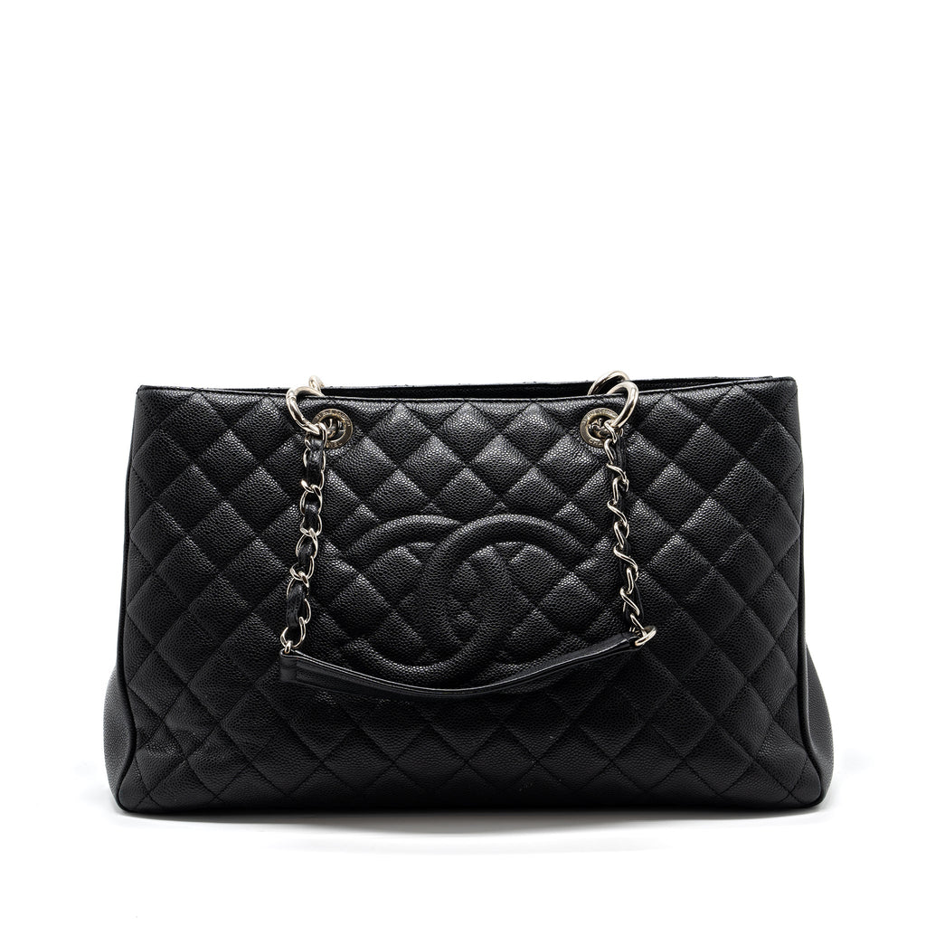 CHANEL GRAND SHOPPING TOTE XL CAVIAR BLACK SHW