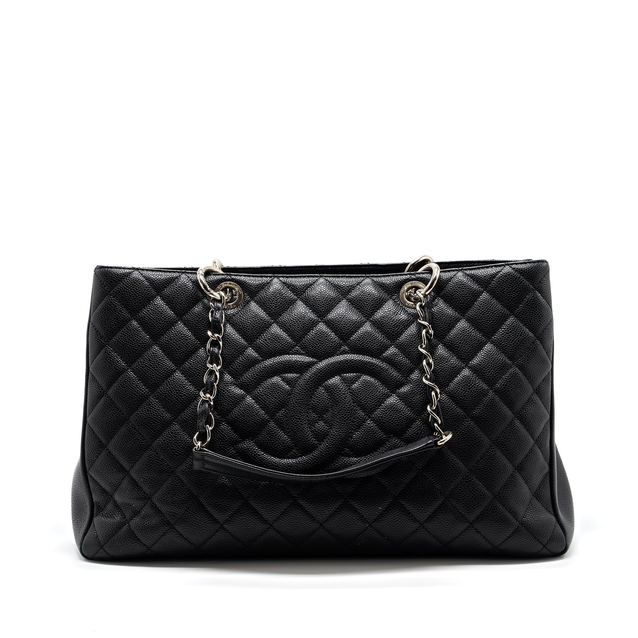 CHANEL GRAND SHOPPING TOTE XL CAVIAR BLACK SHW