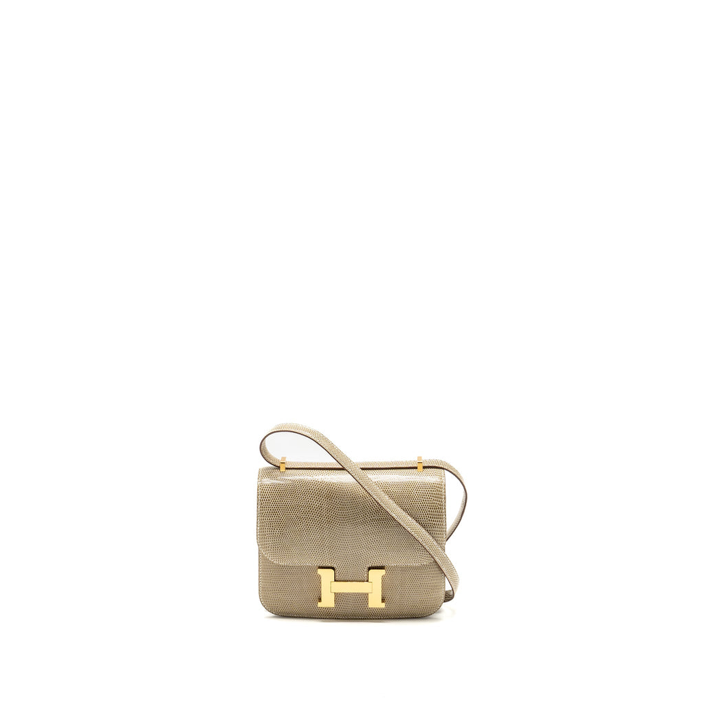 HERMES MINI CONSTANCE LIZARD NILOTICUS FICELLE GHW
