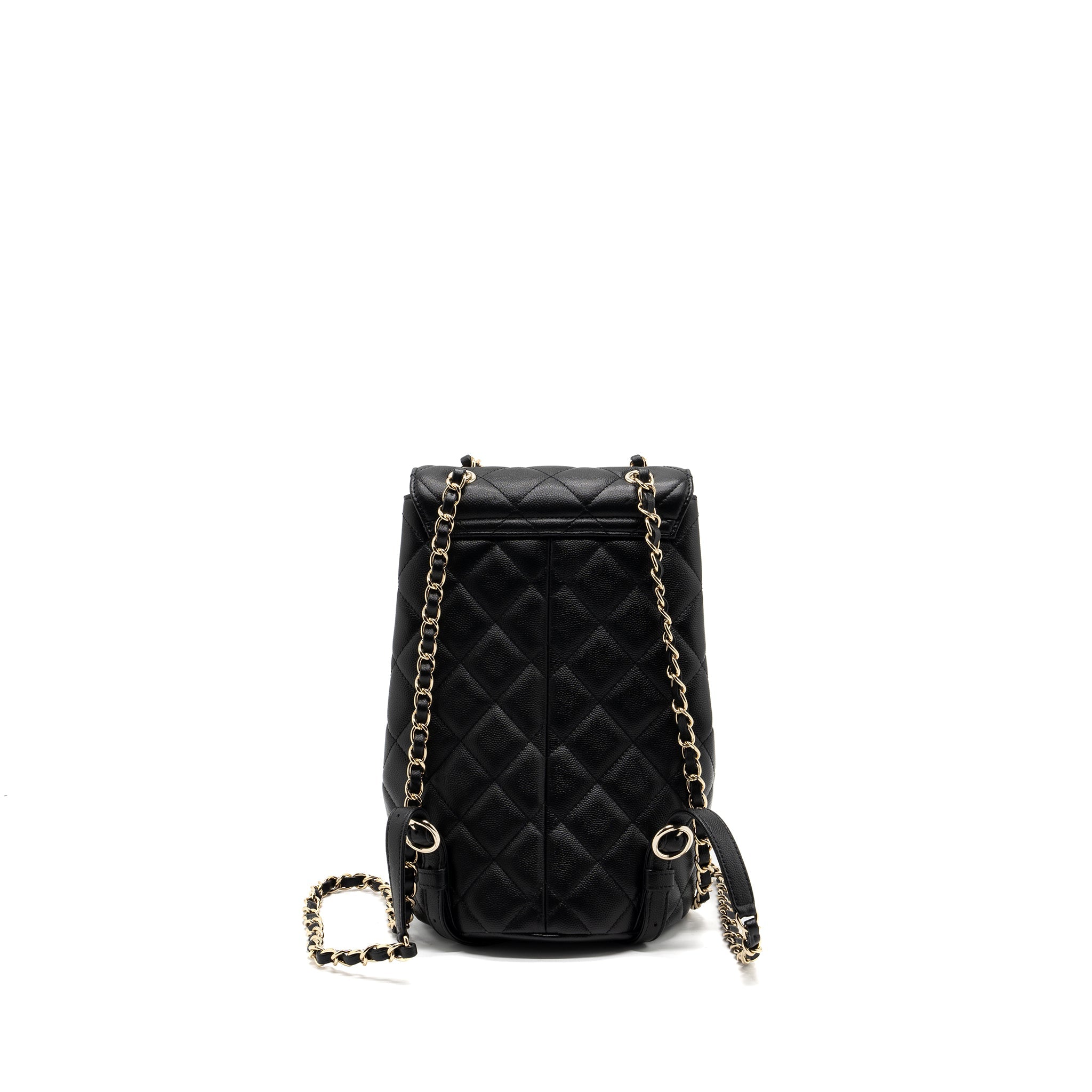 CHANEL 22S MINI BACKPACK CAVIAR BLACK LGHW(MICROCHIP)