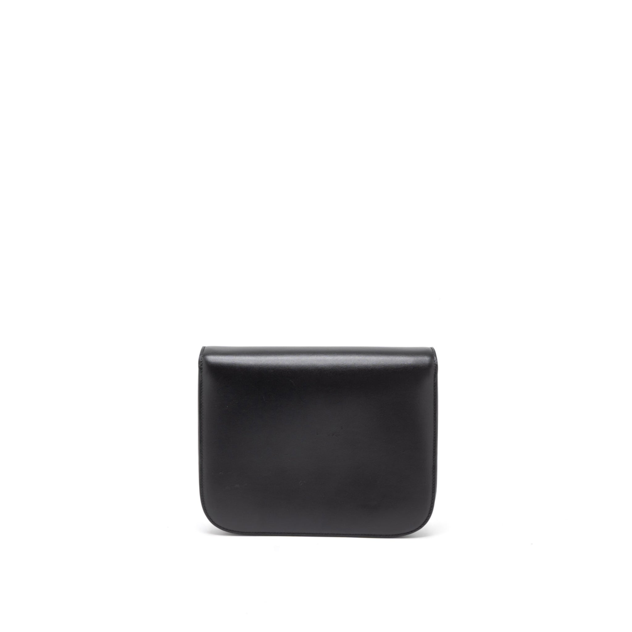 CELINE MEDIUM CLASSIC BOX CALFSKIN BLACK BRUSHED GHW