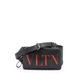 VALENTINO VLTN PRINT BELT BAG CALFSKIN BLACK/RED SHW