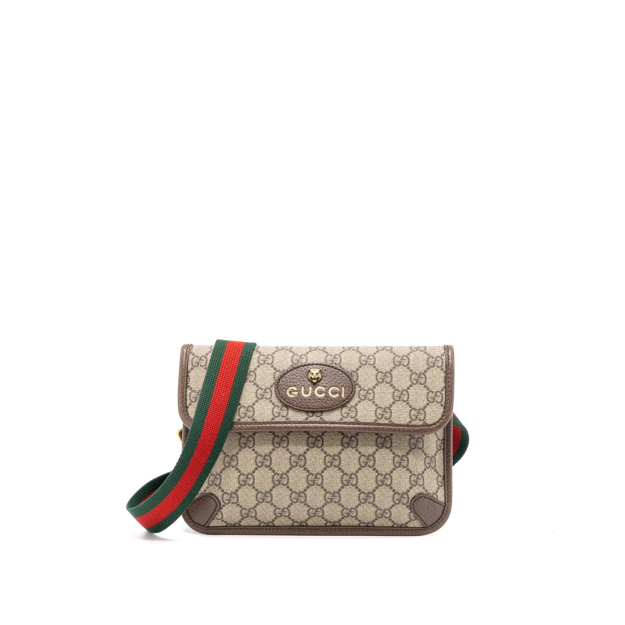 GUCCI NEO VINTAGE BELT BAG GG SUPREME CANVAS BRUSHED GHW