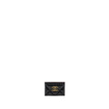 CHANEL 19 CARDHOLDER LAMBSKIN BLACK GHW