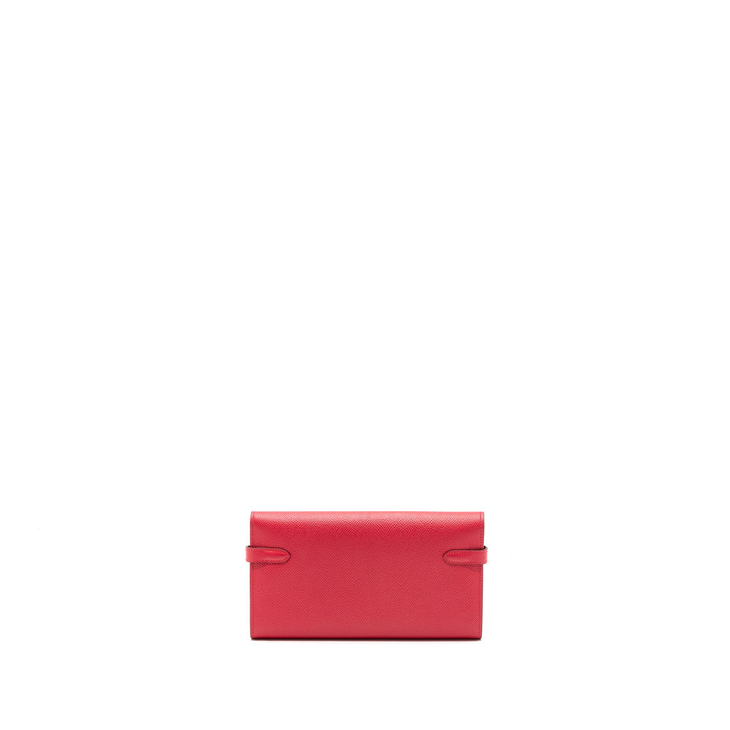 HERMES KELLY LONG WALLET EPSOM ROSE EXTREME SHW