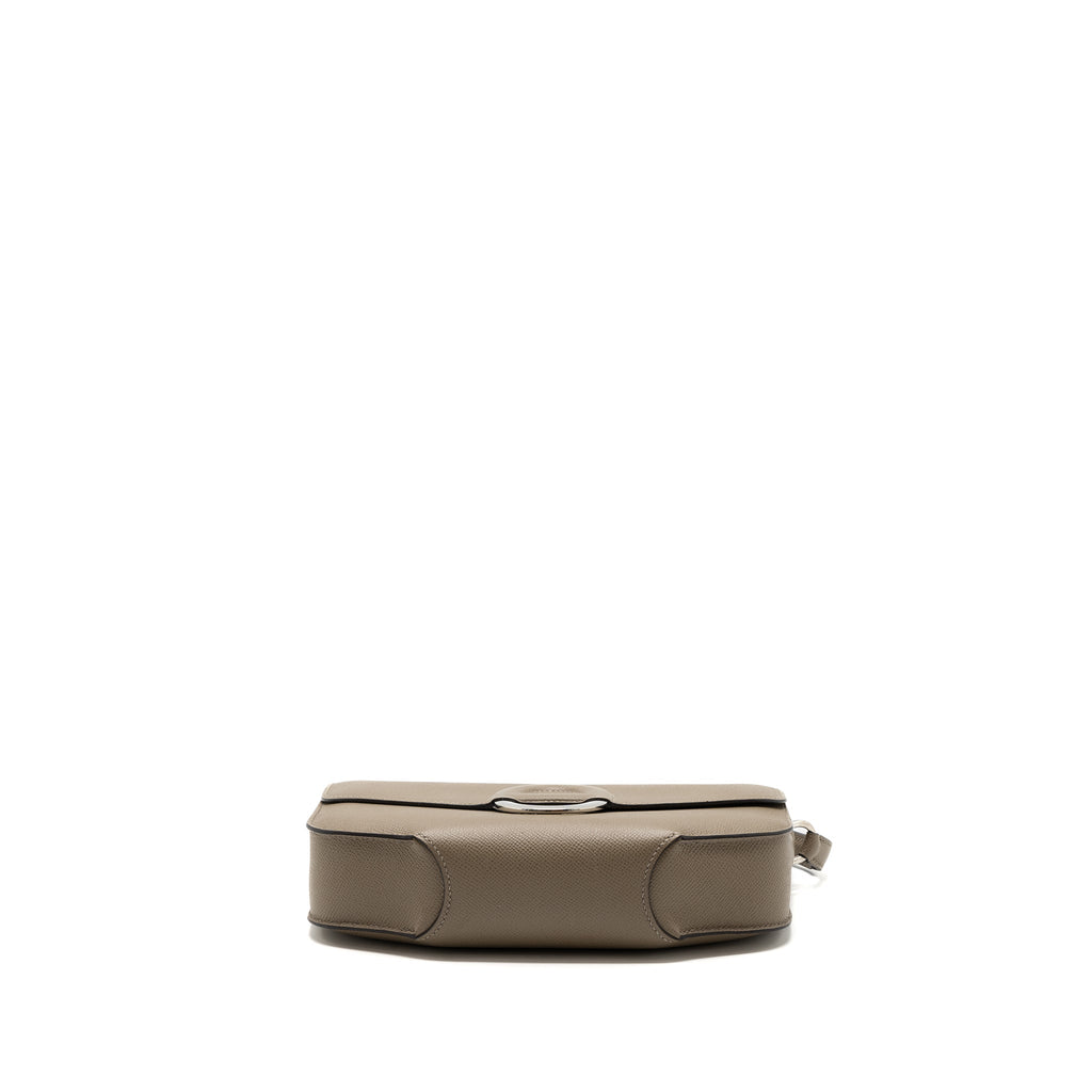 HERMES CHERCHE-MIDI SHOULDER BAG EPSON GRIS ASPHALTE  SHW
