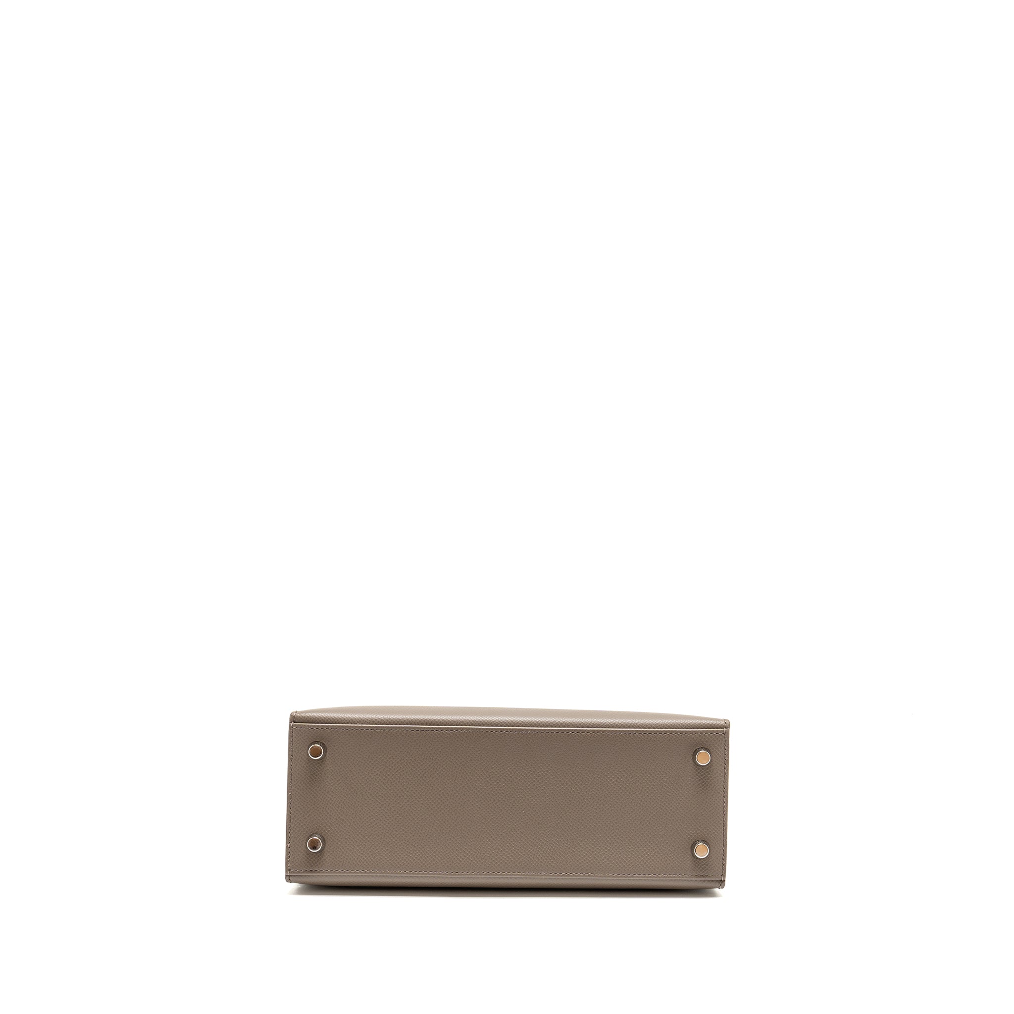 HERMES KELLY 25 EPSOM GRIS ETAIN SHW
