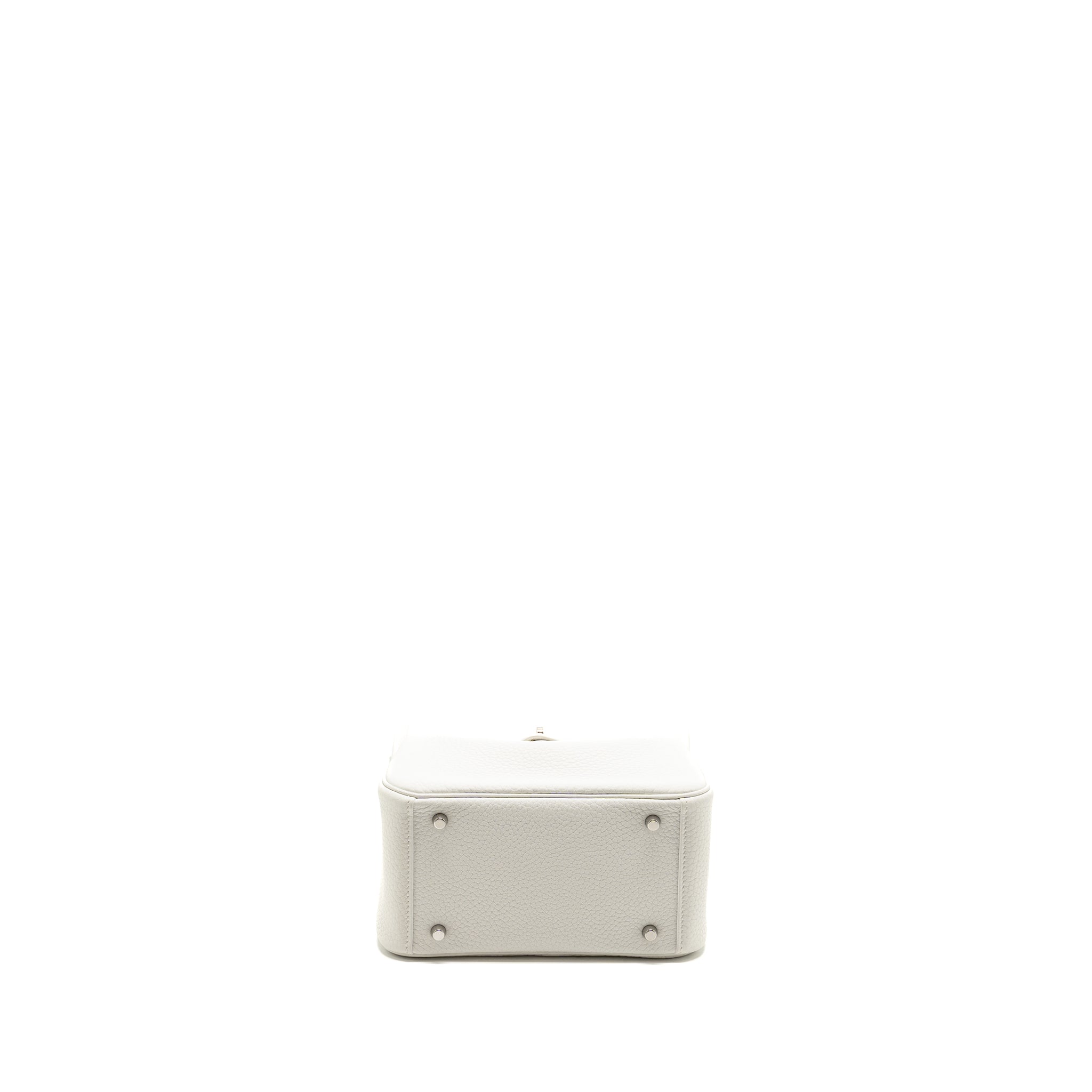 HERMES MINI LINDY CLEMENCE NEW WHITE SHW