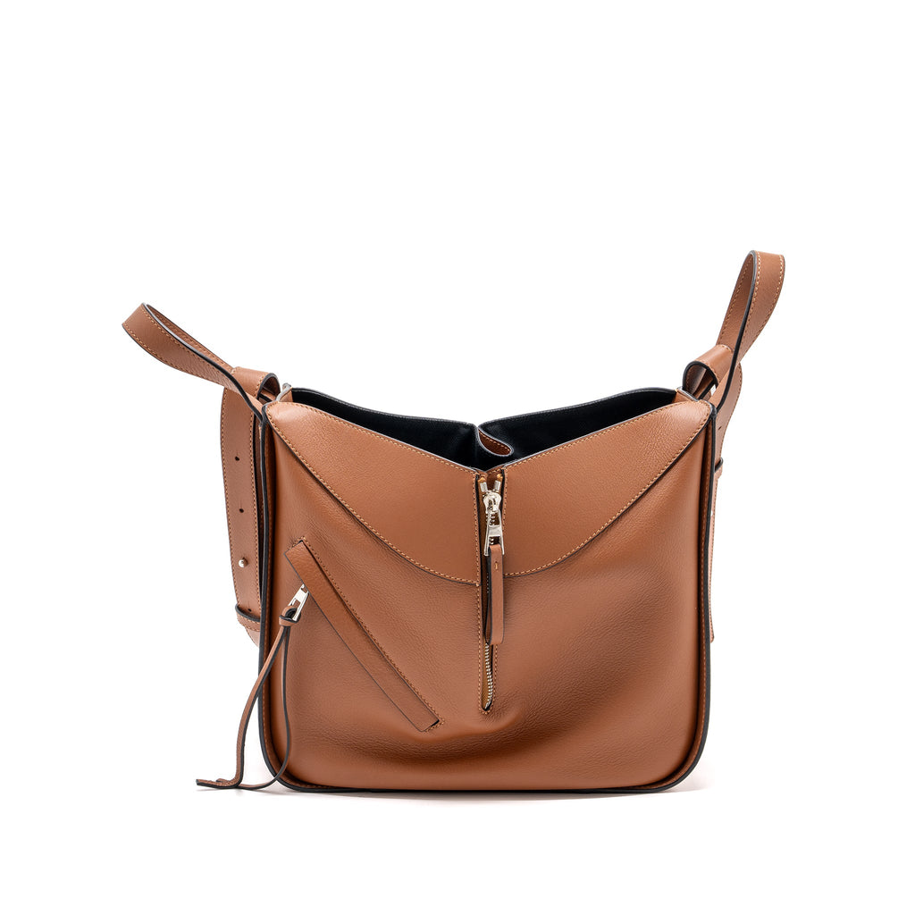 LOEWE SMALL HAMMOCK BAG CALFSKIN CARAMEL SHW