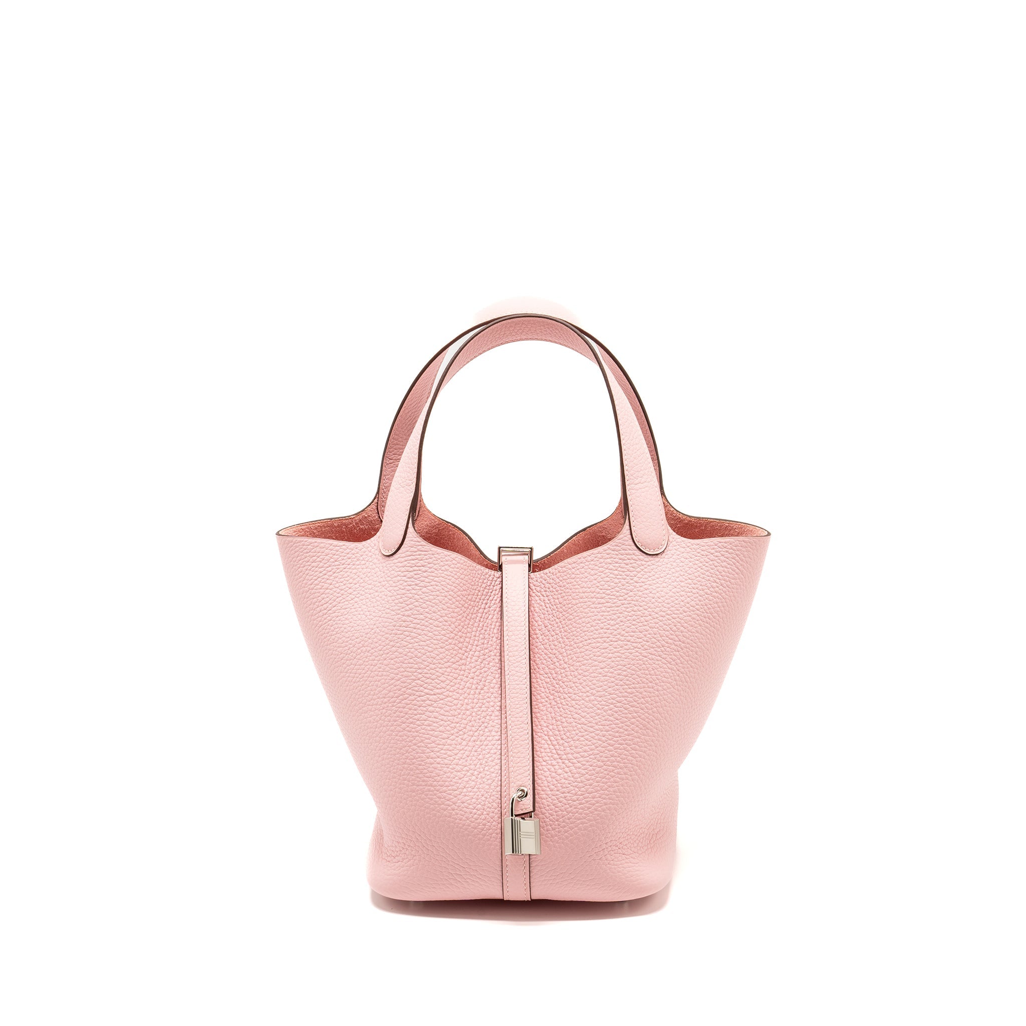 HERMES PICOTIN 22 LOCK BAG CLEMENCE ROSE SAKURA SHW