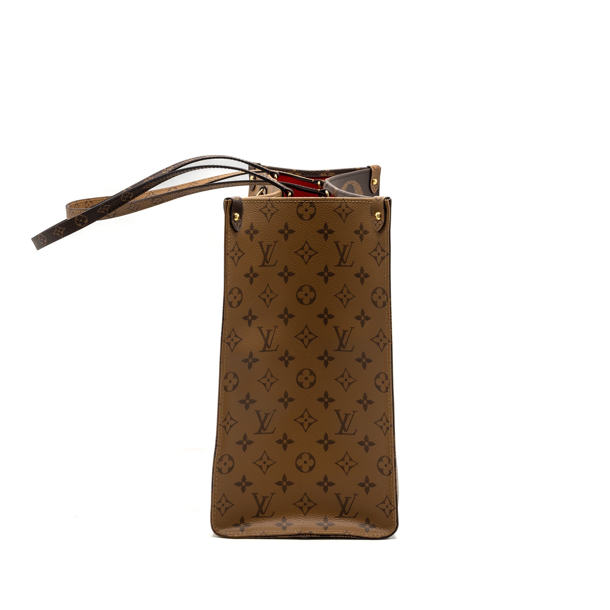 LOUIS VUITTON ONTHEGO GM MONOGRAM CANVAS / MONOGRAM REVERSE CANVAS GHW