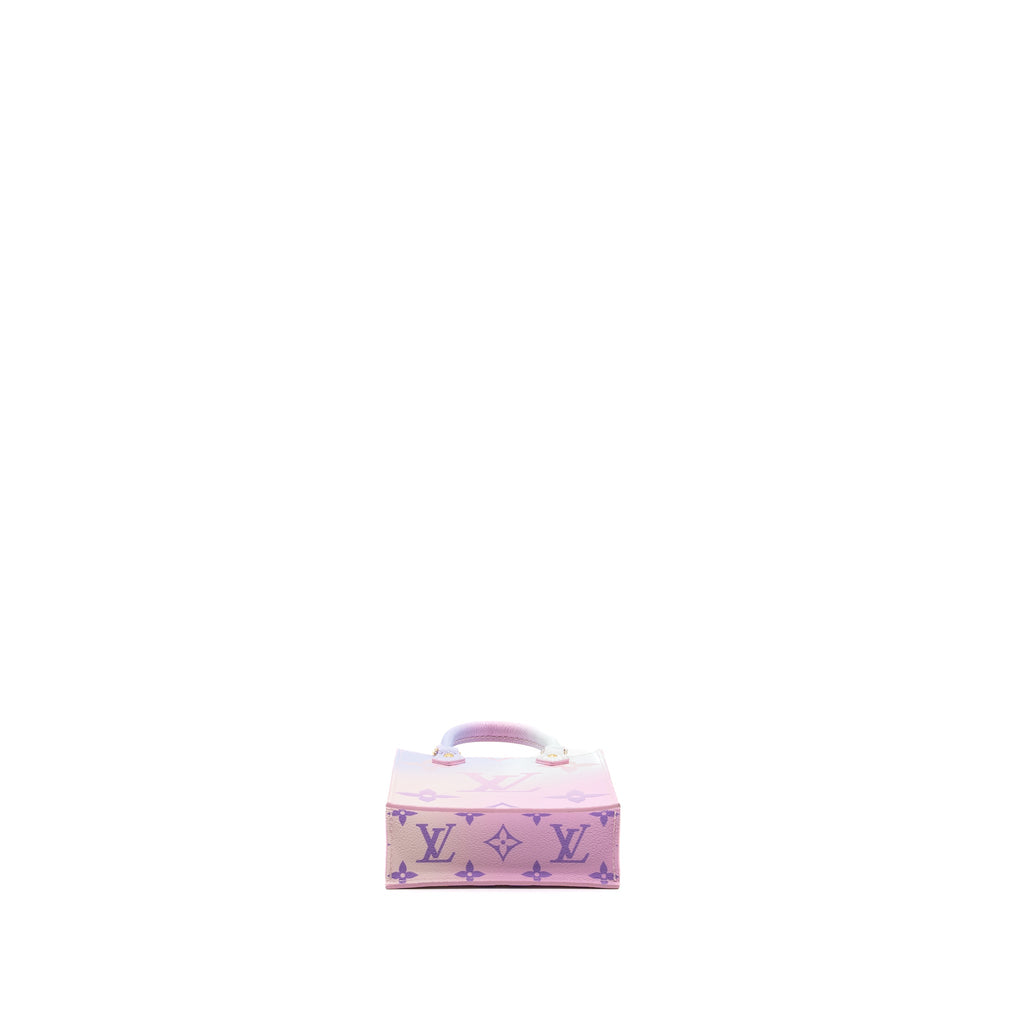 LOUIS VUITTON PETIT SAC PLAT MONOGRAM CANVAS SUNRISE PASTEL GHW (NEW VERSION)