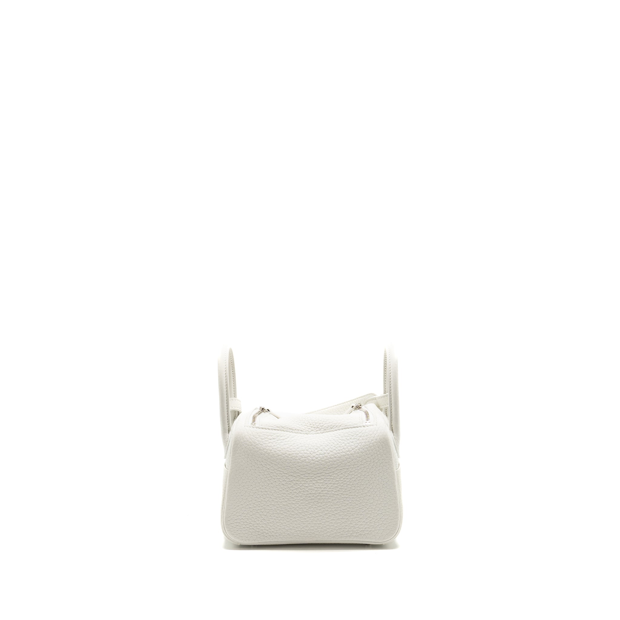 HERMES MINI LINDY CLEMENCE NEW WHITE SHW