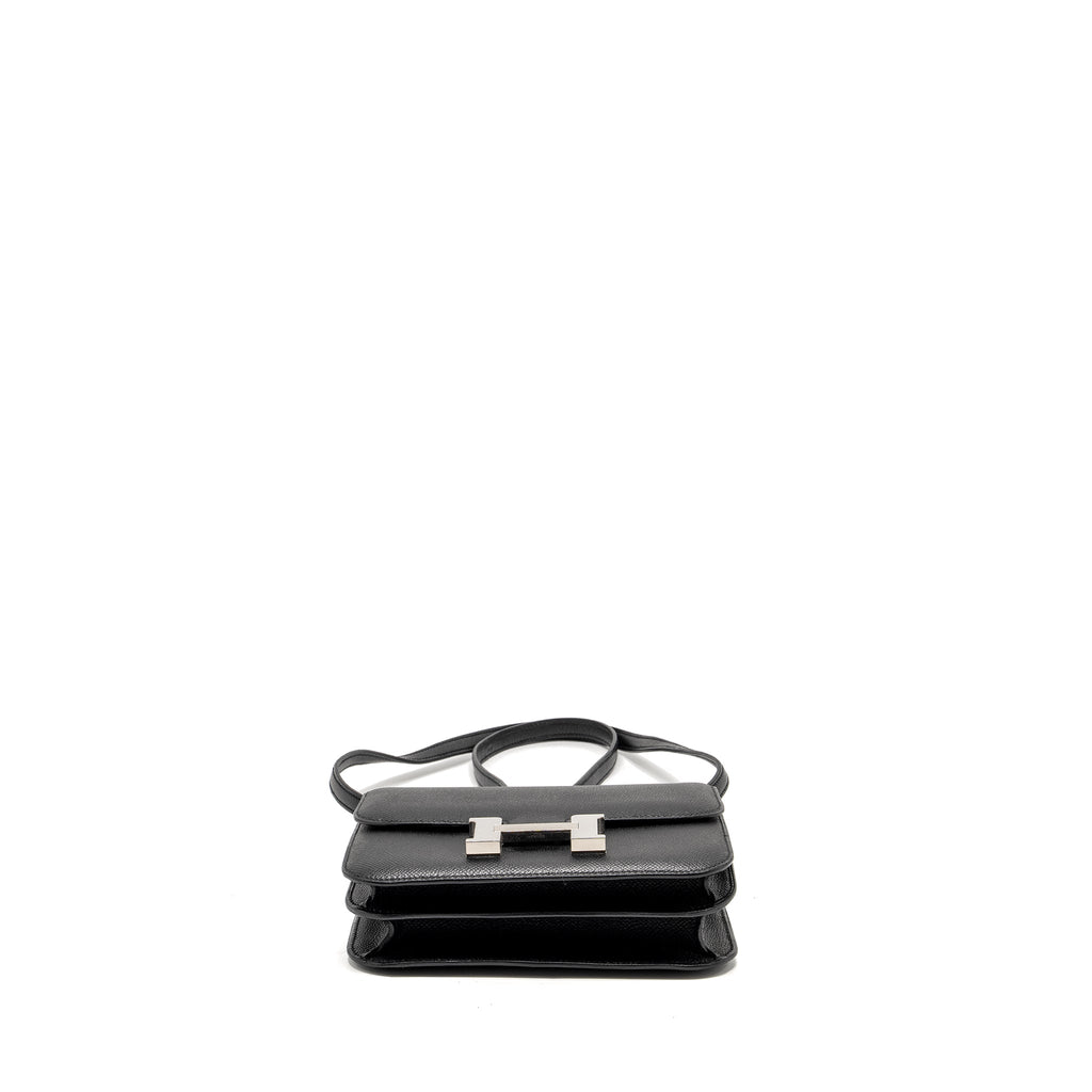 HERMES MINI CONSTANCE EPSOM BLACK SHW