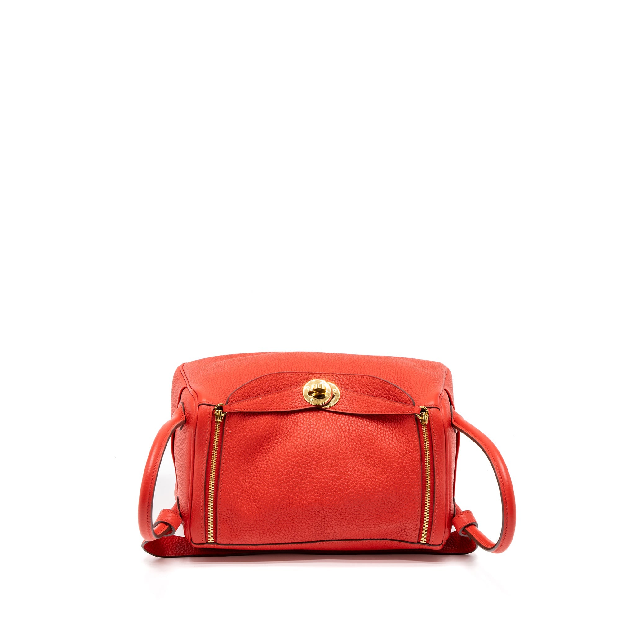 HERMES LINDY 26 CLEMENCE S3 ROUGE DE COEUR GHW