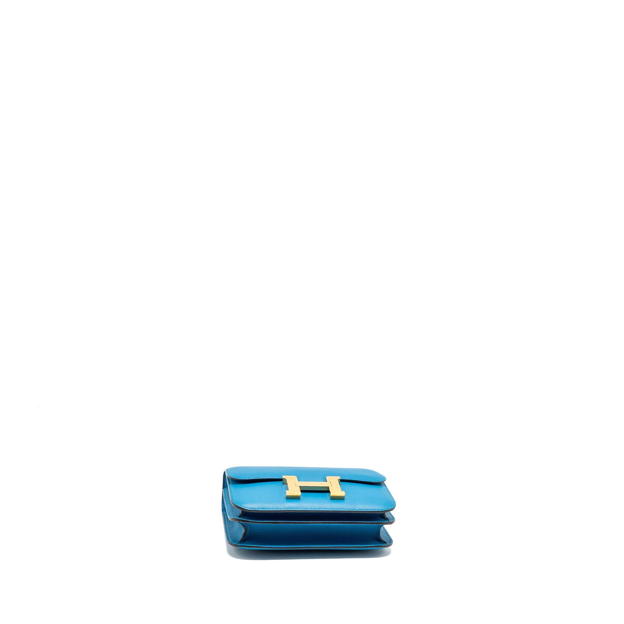 HERMES MINI CONSTANCE EVERCOLOR B3 BLEU ZANZIBAR GHW