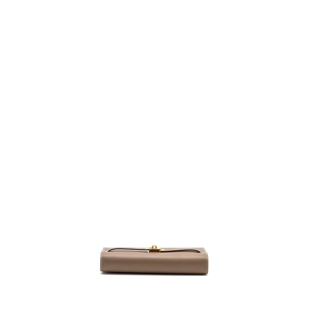 HERMES KELLY TO GO EVERCOLOR ETOUPE GHW
