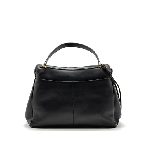 BALENCIAGA MEDIUM RODEO HANDBAG SMOOTH CALFSKIN BLACK GHW