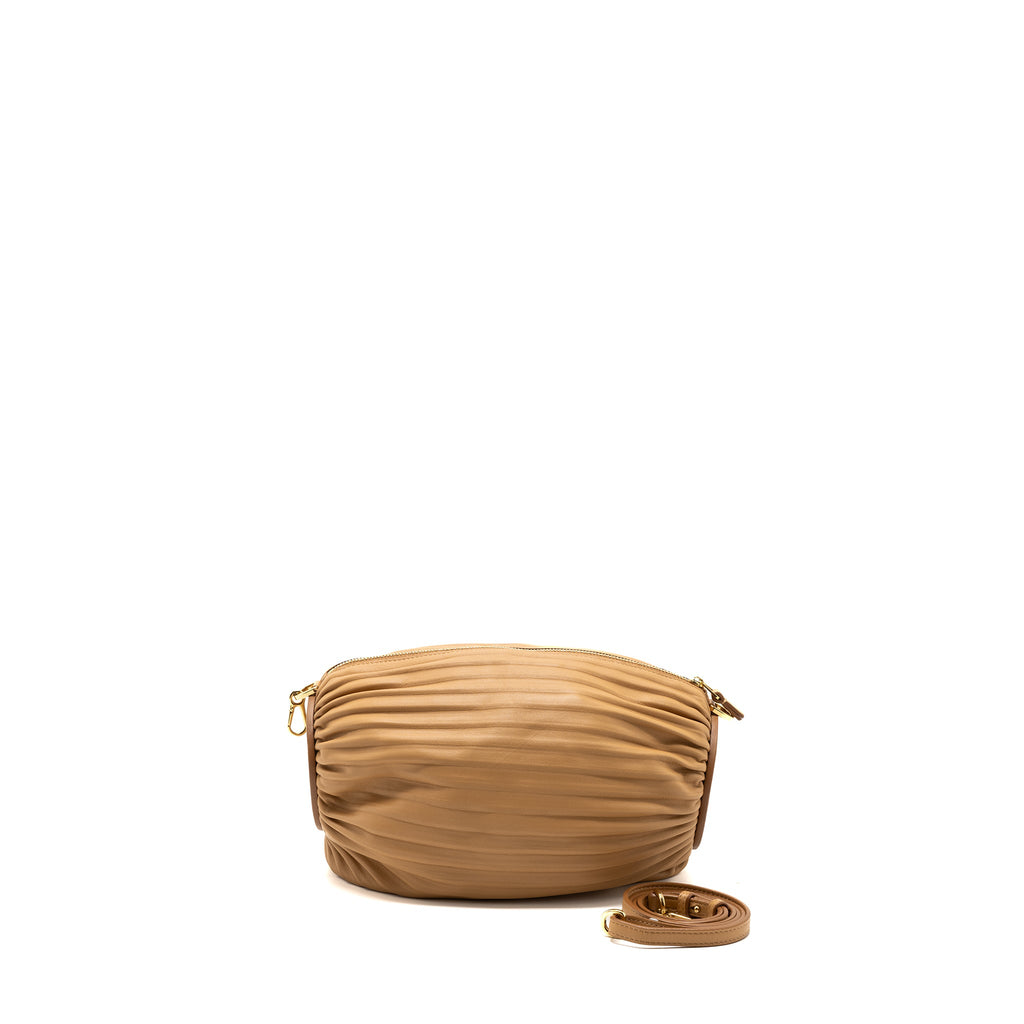 LOEWE BRACELET POUCH NAPPA LAMBSKIN BEIGE GHW
