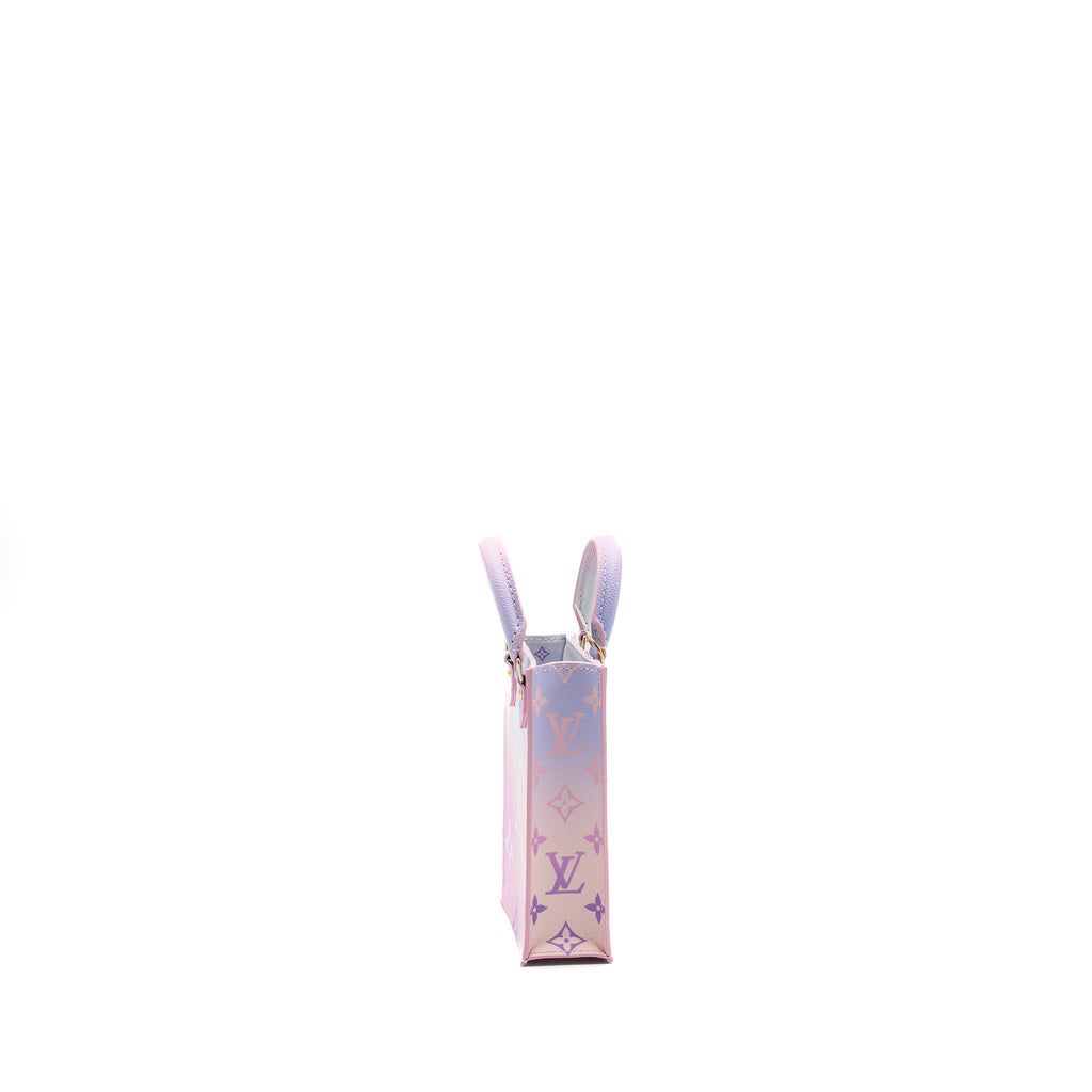 LOUIS VUITTON PETIT SAC PLAT MONOGRAM CANVAS SUNRISE PASTEL GHW (NEW VERSION)