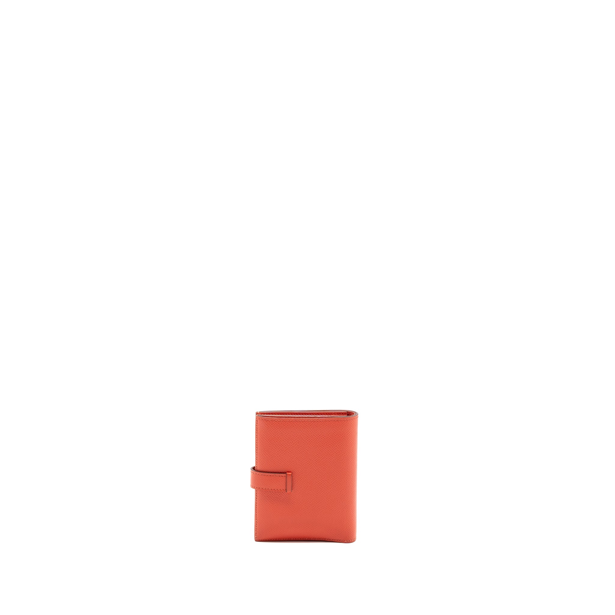HERMES BEARN COMPACT WALLET EPSOM ROSE JAIPUR GHW