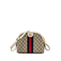 GUCCI OPHIDIA SHOULDER BAG GG SUPREME CANVAS GHW
